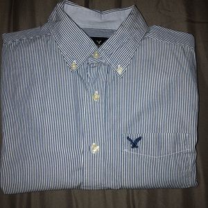 AEO Striped Button Down